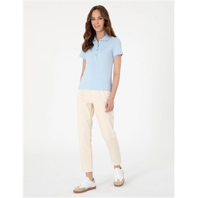 Mavi Regular Fit Pamuklu Polo Yaka Basic Tişört