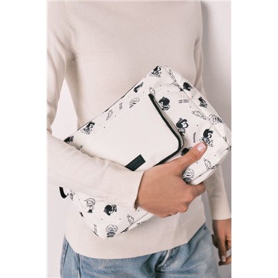 Neceser grande nylon blanco Mafalda