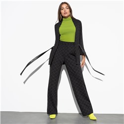 Брючный костюм, Нашла подход (2 в 1, блэк, с поясом)