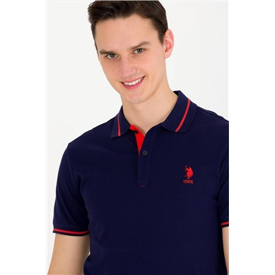 Erkek Lacivert Basic Polo Yaka Tişört