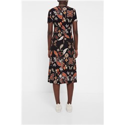 Vestido midi estampación paisley