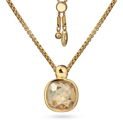 Кулон Триумф (кристаллы SW шампань 12мм; покрытие золото) 76см, Есть комплект