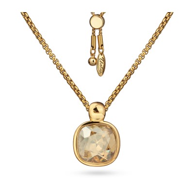 Кулон Триумф (кристаллы SW шампань 12мм; покрытие золото) 76см, Есть комплект