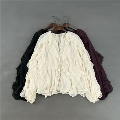 Шифоновая блузка с эффектом многослойности