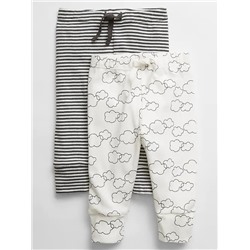 Baby Print Pull-On Pants (2-Pack)