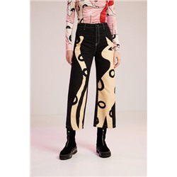 Pantalón culotte cropped