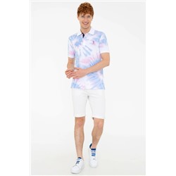 Erkek İndigo Polo Yaka Tişört