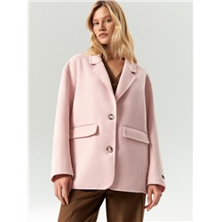 Полупальто из шерсти, R138/roseate