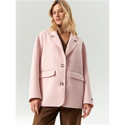 Полупальто из шерсти, R138/roseate