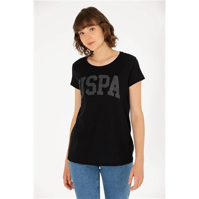 Kadın Siyah Bisiklet Yaka Basic Tişört