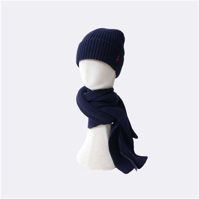 Вязаный комплект из шарфа и шапки РАЛЬ*Ф Л