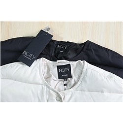 Базовая стеганая повседневная хлопковая куртка с заниженной линией плеч ИНСИТ*И