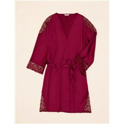 Bordo Saten 6'lı Çeyiz Seti