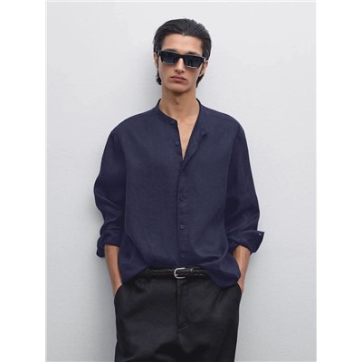 Мужская льняная рубашка  МАССИМО Д