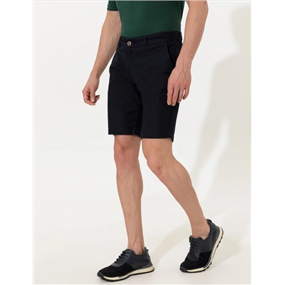 Lacivert Regular Fit Bermuda Şort
