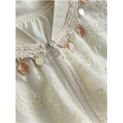 Красивый ажурный бомбер / куртка на молнии