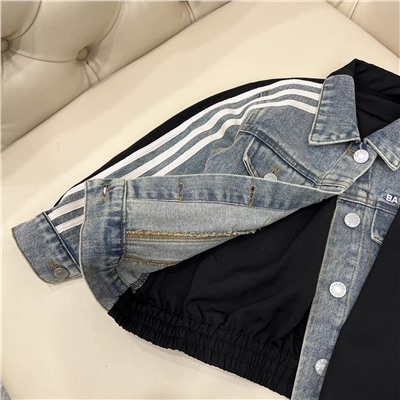 Детская джинсовая куртка для мальчика ✌️БАЛЕНСИАГ*А