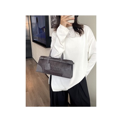 Сумка Lanotti CROCO LINE 8346/серый