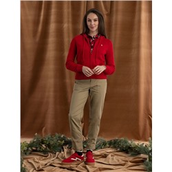 ZIP UP SWEATER WITH HOOD