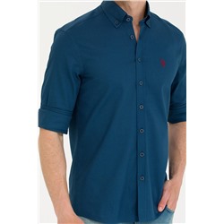 Erkek Lacivert Uzun Kollu Gömlek