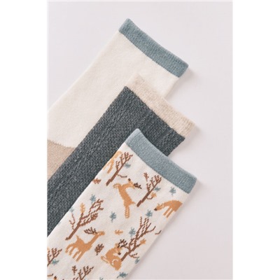 Pack 3 calcetines largos pinos