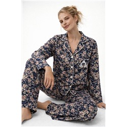 Женская пижама с брюками и рубашкой ТК-252.раз