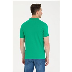 Erkek Yeşil Basic Polo Yaka Tişört