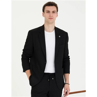 Siyah Slim Fit Takım Elbise