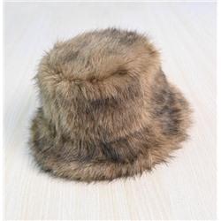 Теплая утепленная панама с искусственным мехом лисы MN*G