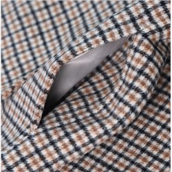 Клетчатое двухстороннее пальто