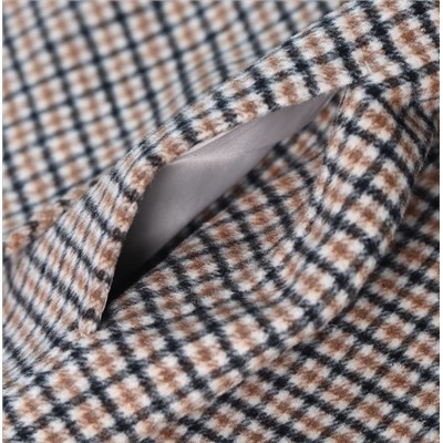 Клетчатое двухстороннее пальто