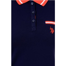 Kadın Lacivert Polo Yaka Tişört