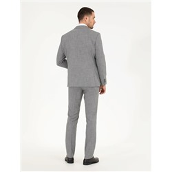 Gri Slim Fit Takım Elbise