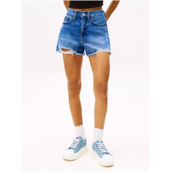 Distressed Medium Wash Denim Short