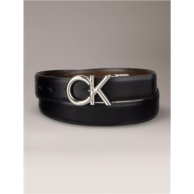 CK Logo Plaque Reversible Dress Belt  Men   Двусторонний деловой ремень