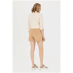 Kadın Camel Örme Şort