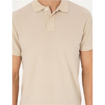 Bej Slim Fit Tişört