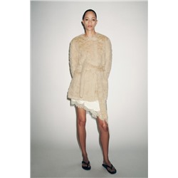 ABRIGO EFECTO PELO CINTURÓN ZW COLLECTION