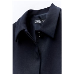 SHORT BLAZER WITH SHIRT COLLAR