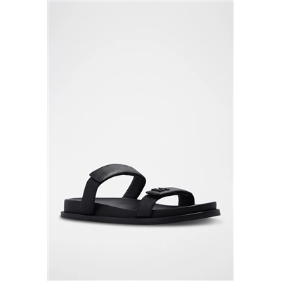 Sandalias de piel de cordero - Negro