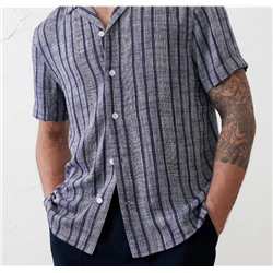Standard Fit Textured Resort Shirt
