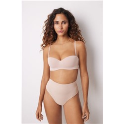 Tanga alta reductor y push up nude