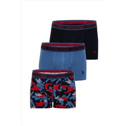 U.S. Polo Assn. Erkek 3'lü Boxer Takım 50310699-vr033