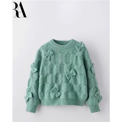 Вязаный свитер для девочек ЗАР*А