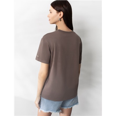 Свободная футболка из премиального хлопка с эластаном