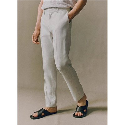 Мужские брюки из смесового французского льна, экспорт  Urba*n by Gem*o