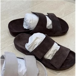 Новые повседневные замшевые тапочки Birkenstoc*k удобные (натуральная замша)