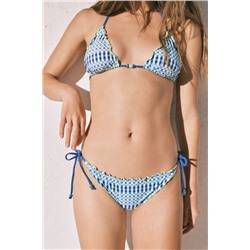 Braga bikini clásica tira estampado geométrico
