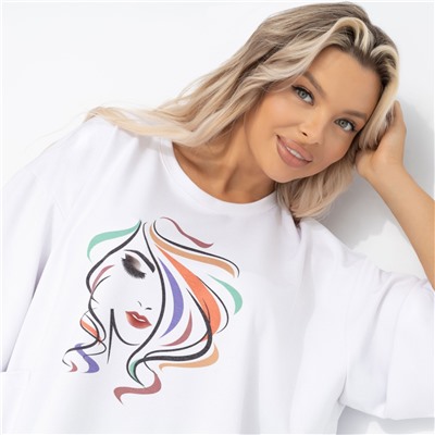 Футболка свободная с карманами, Красота внутри