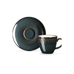 Antique 2 Kişilik Kahve Fincan Takımı - İndigo - 90 ml